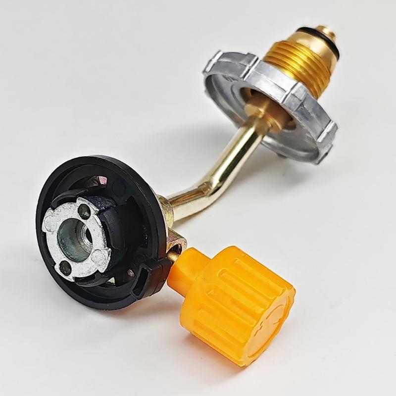Professional Gas Regulator Gas Tanks Furnaces Adapter with Pressure Relief Valves During Outdoor Adventures