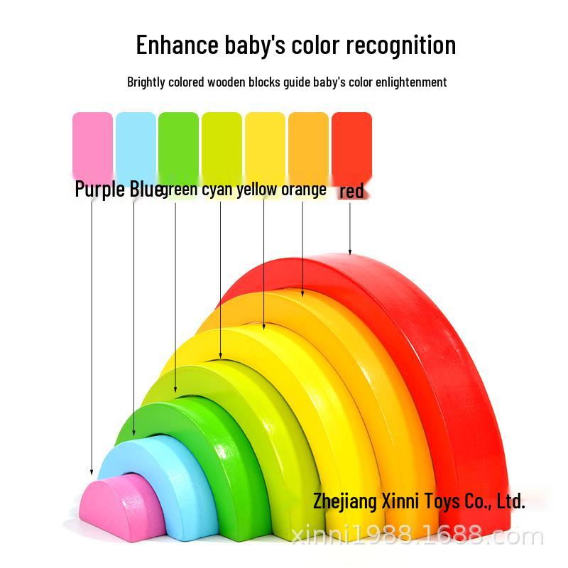 

Rainbow Educational Toys Set: Enhance Color Recognition & Hand-Eye Coordination. CPC/CE Certified.