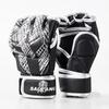 Professional Half-Finger Boxing Gloves Men MMA Muay Thai Sandbag Training PU Leather M L Size
