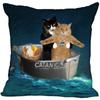 Bedroom Home Office Decor Pillowcase Square  Funny Cat Animal