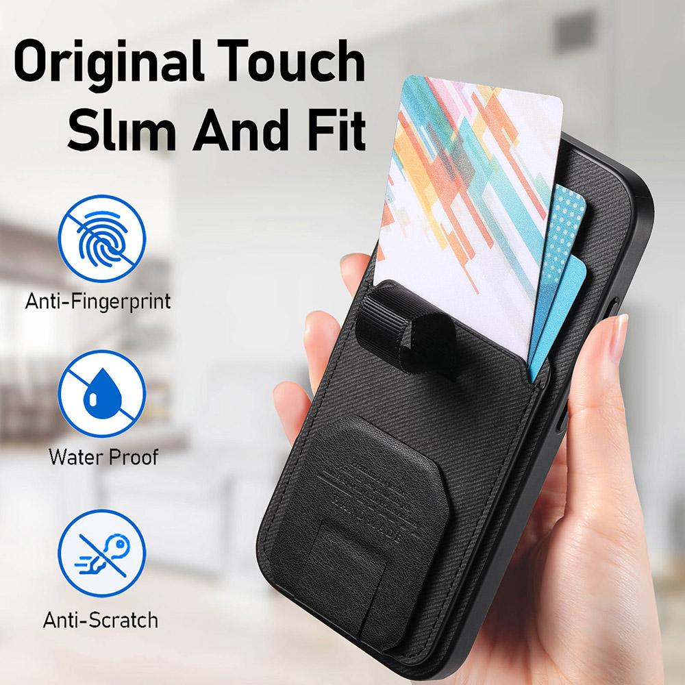 Non-Slip Grip Back Case For Google Pixel 9 10 Pro XL 9A Card Holder Hidden Stand Phone Cover Nothing CMF Phone 2 Pro Cases