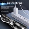 Rechargeable High-Power LED Flashlight, Long-lasting Light with Telescopic Zoom, Portable for Outdoor or Emergency Use