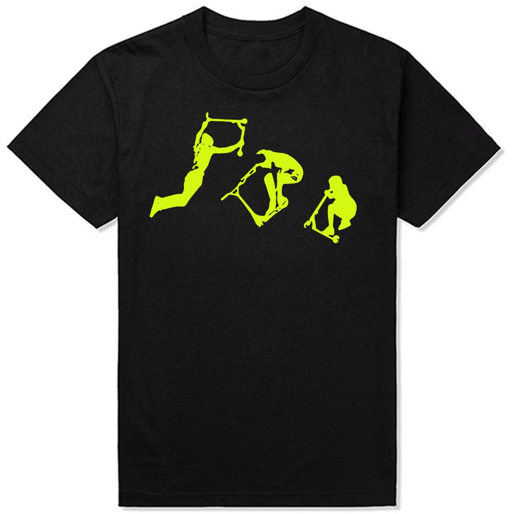 Roliga Stunt Scooter Scoot T-shirts Sommarstil Grafisk Bomull Streetwear Kortärmad Födelsedagspresenter T-shirt Herrkläder