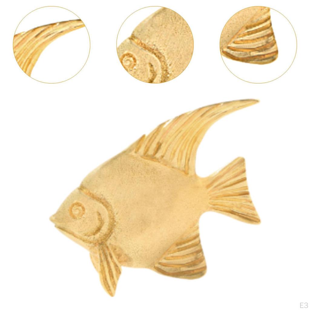 Messing Fisch Figur Dekoration Ornament Tiere für Tisch Schreibtisch Büro Zuhause