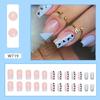 Long Square False Nails Love Heart Press on Nails Fashion Fake Nials  DIY