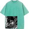 Levi Ackerman Cool Clothing Attack On Titan Manga T Shirt Men Oversized Cotton T-shirts Retro Washed Tee Harajuku Male Tshirt