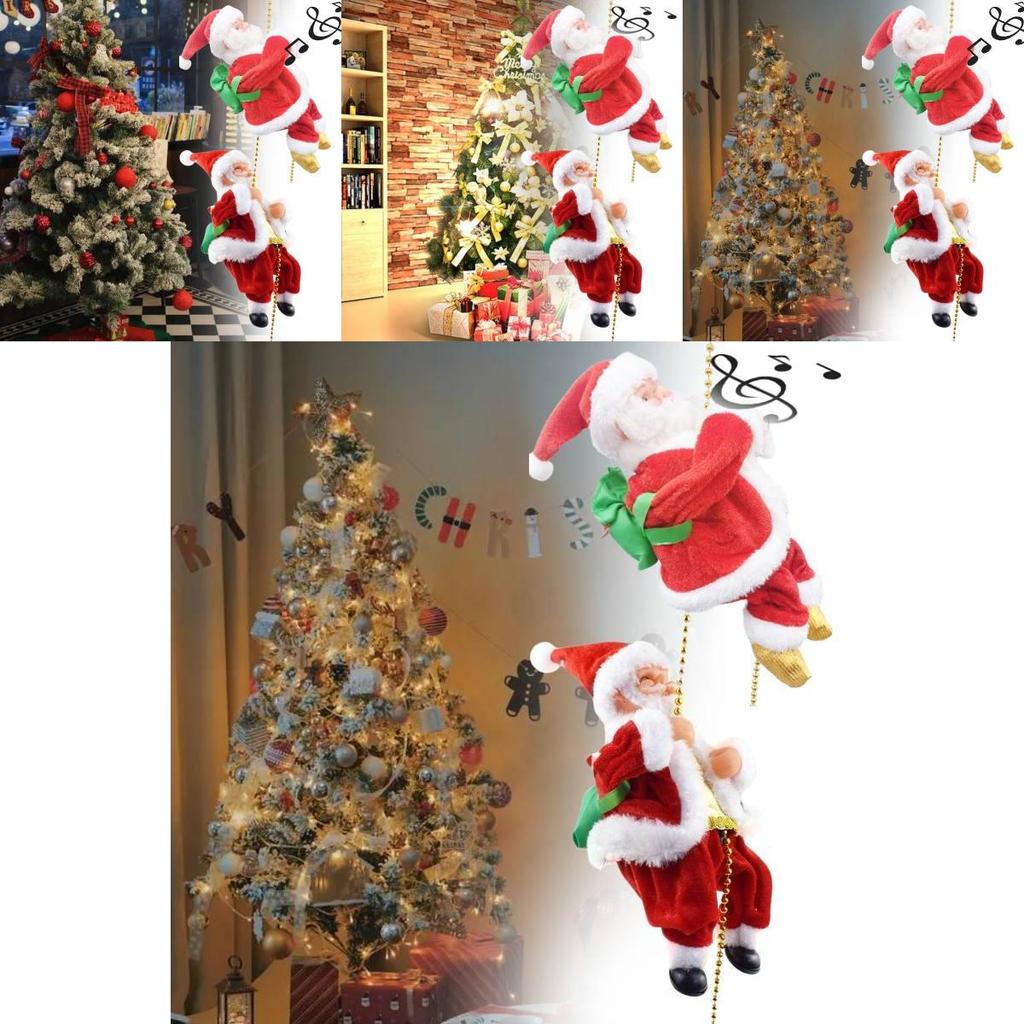 Adorable Electric Christmas Santa Plush Toy With Unique Crawling Features And Vibrant Colors For Holiday Decorations
