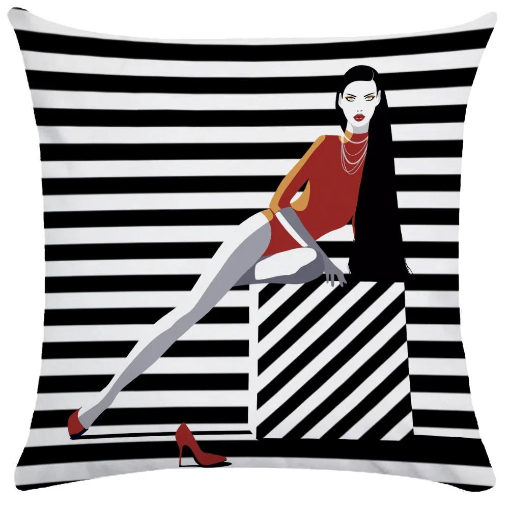 Home Decor Throw Pillow Covers Room Aesthetics Fashion Ladies   Double Bed Cushion
