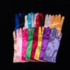 23cm 38cm 55cm Women Imitation Satin Silk Smooth Solid High Elasticity Stage Performance Dinner Etiquette Multicolor Gloves