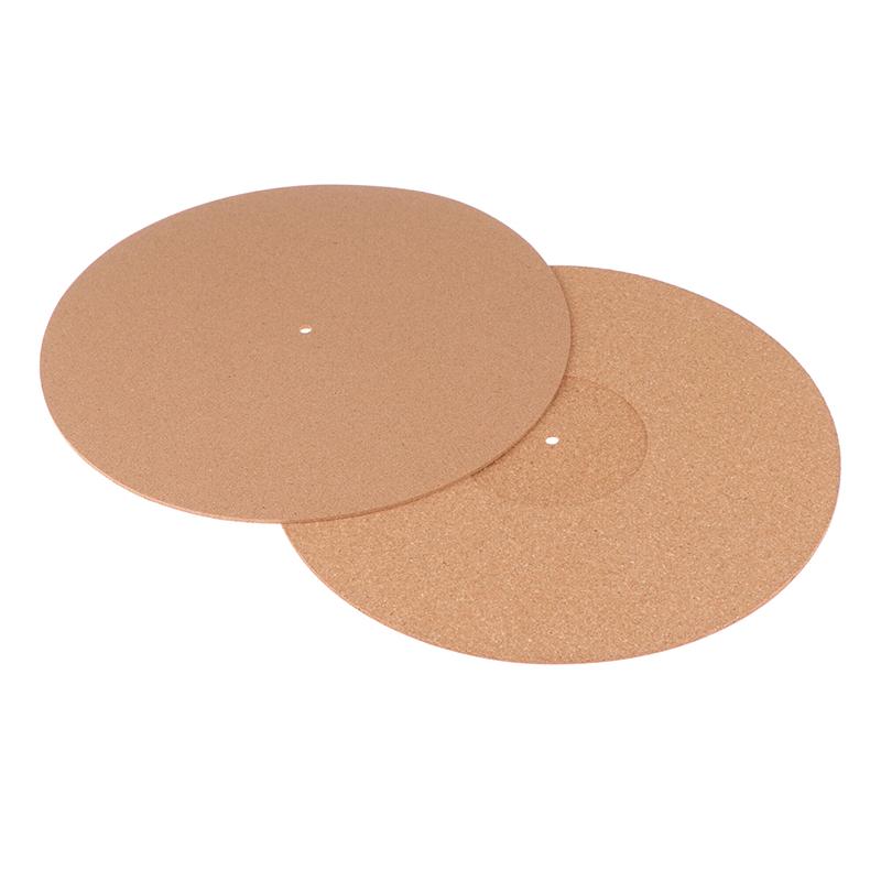 12In Record Pad Soft Cork Vibration Reduction Anti-Static Vinyl Mat Turntable Slipmat Pad Dia 297Mm For Phonograph