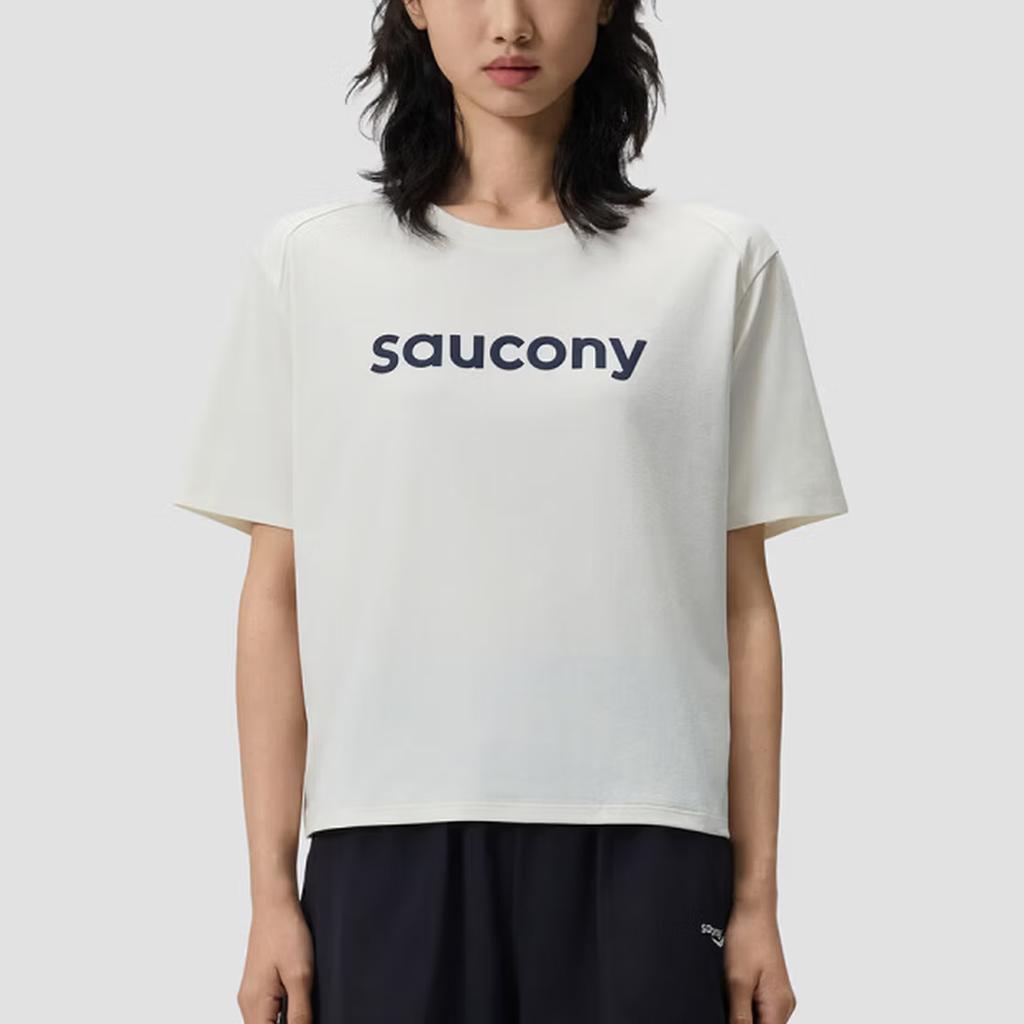 Saucony Round Neck Versatile Pullover Short Sleeve T-Shirt Women tops SA1260ST52L-WT038