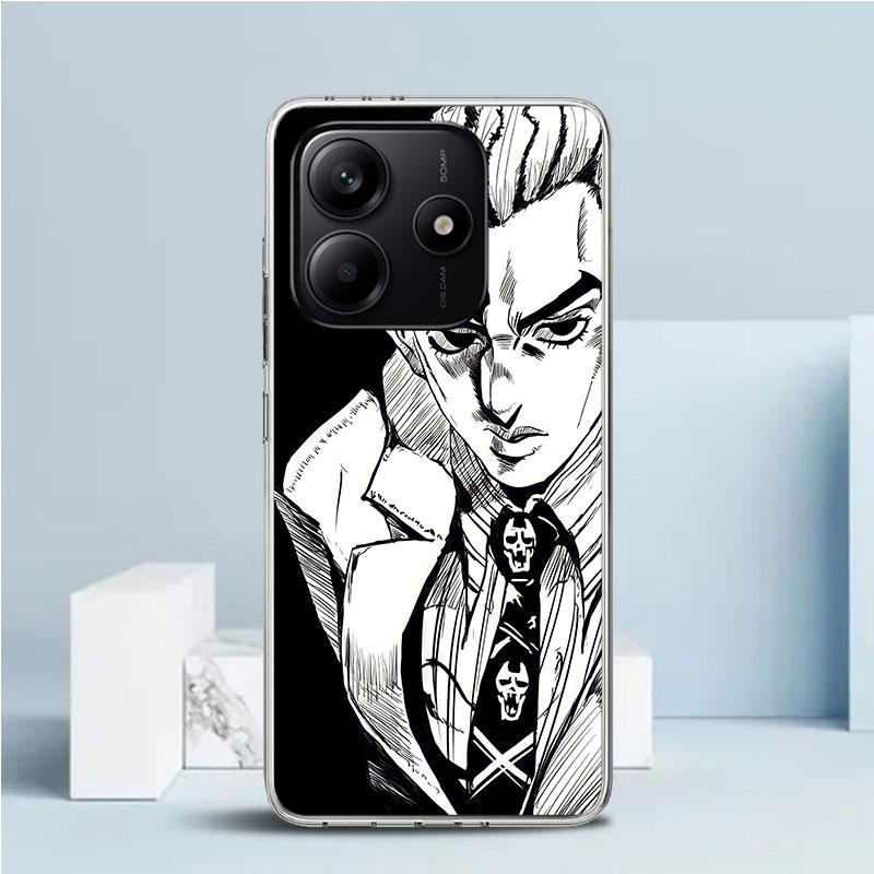 

Чохол для телефону JoJo Kira Yoshikage Killer Queen Для Xiaomi Redmi Note 15 14 14S 13 12S 12 Pro Plus 11S 11 11T 11E 10S 10 + М який ТПУ Redmi Note 13 4G