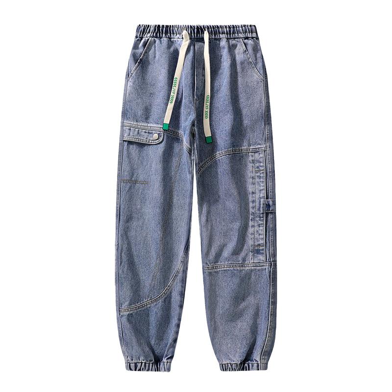 Große Größen Jeans Herren Herbst und Winter 2023 Loose Plus Fat Plus Size Trendy Tooling Herrenhose