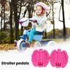 1 Pair Kids Bicycle Replacement Pedal Child Tricycle Non-slip Pedal Baby Stroller Colorful Plastic Pedal Bike Accessories