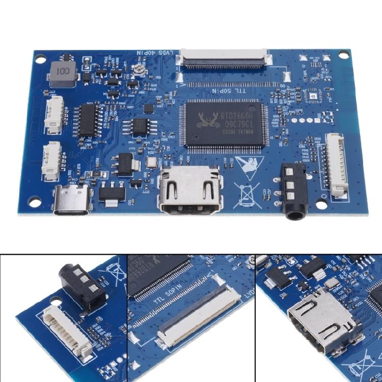 40-Pin HDMI-Controller-Treiberplatine für Panel EJ070NA02 1024x600 Zubehör