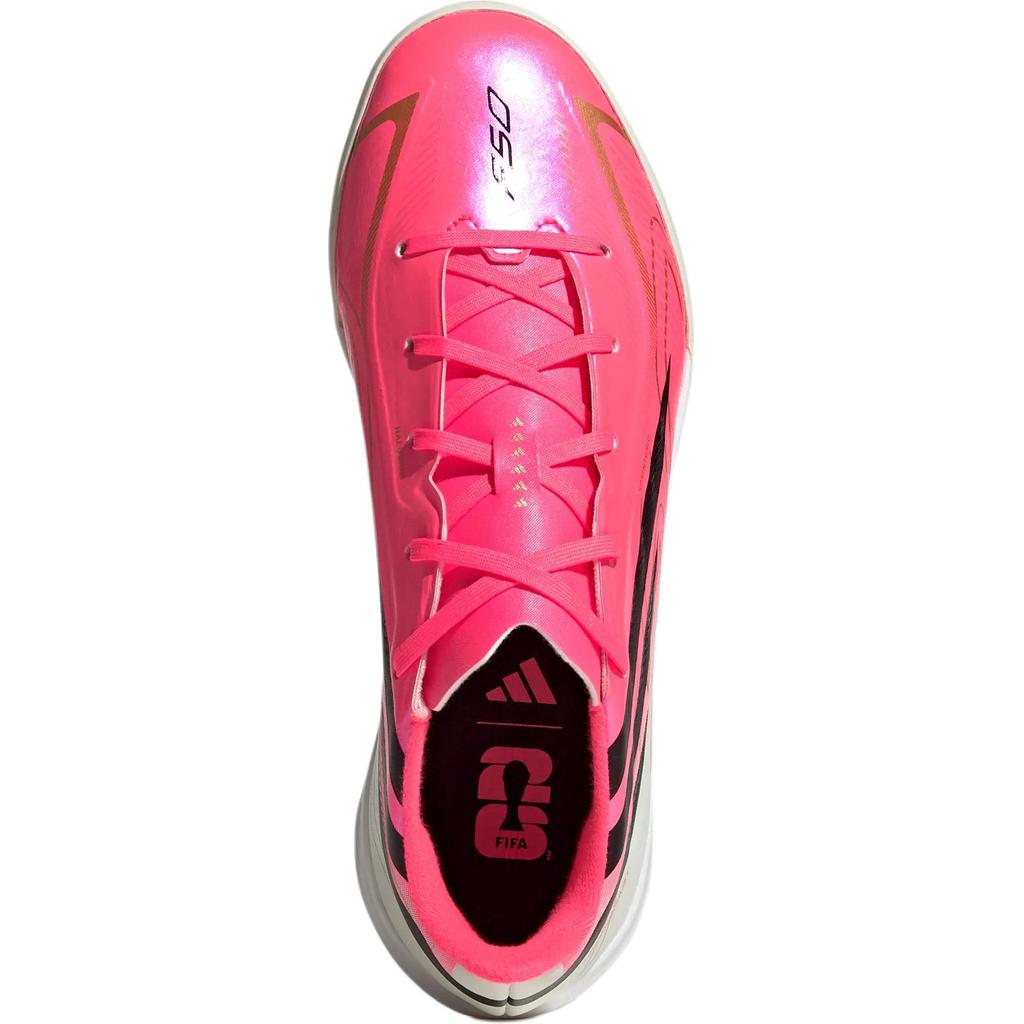 adidas F50 Hyperfast League TF Niños Pequeños Zapatillas Solares Turbo para Niños Rosa Núcleo Solar-Turbo Negro KK1319