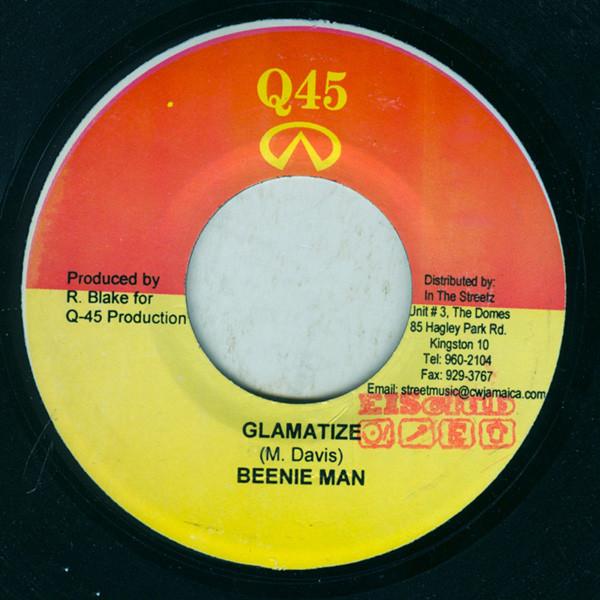 

7inch Record BEENIE MAN - Glamatize NONE Q45 2006 Jamaica Reggae, Ska & Dub Used