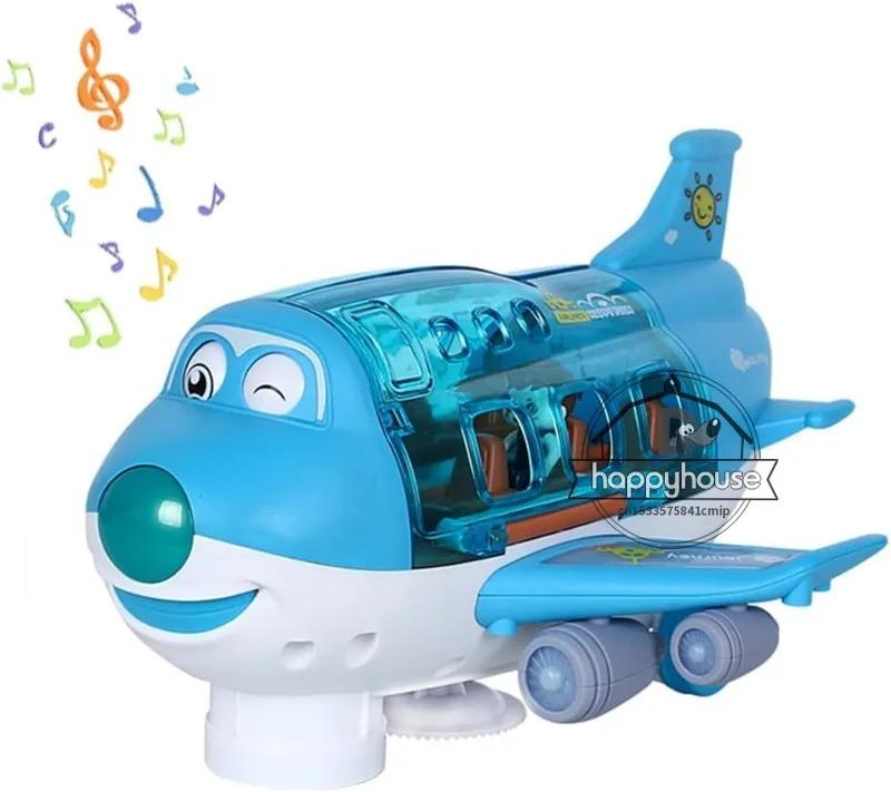 

Non-Toxic Kids Electric Airplane Toy Aircraft Car Model With Music Simulation Traffic Plane Gift For Children S Birthday Gift