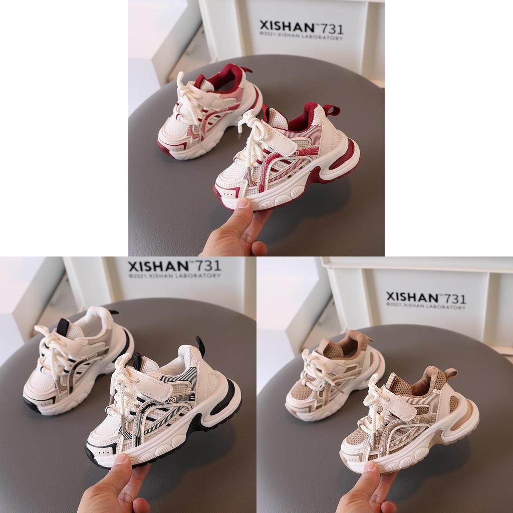 Childrens Spring Breathable Running Shoes With Slipresistant Soles For Active Boys And Girls