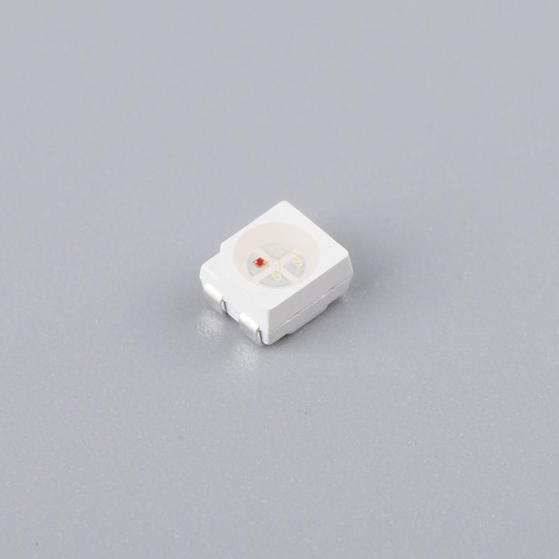 3528RGB Four-Pin LED Lamp Beads with Copper Bracket & Gold Wire, 120° Luminous Angle, Low Light Decay, Intelligent Lighting