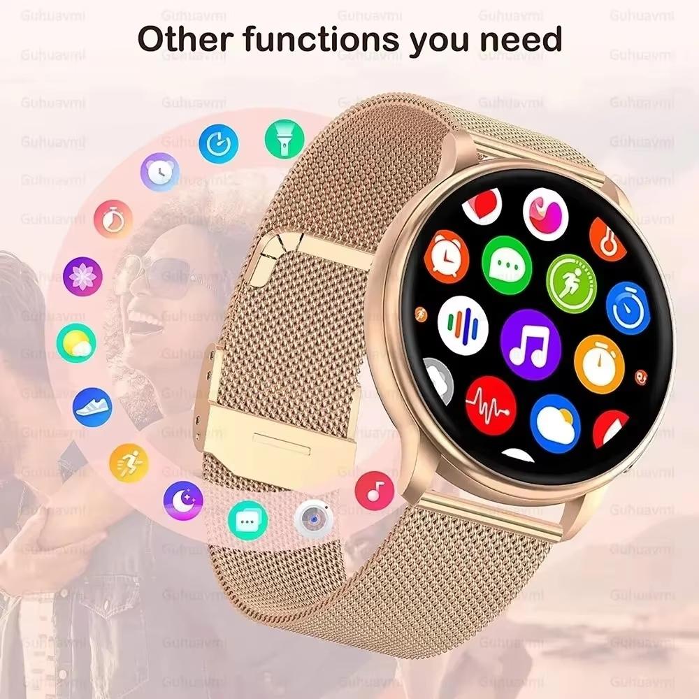 2025 Nou Ceas Smart cu GPS de Urmărire Femei Ecran AMOLED HD Ritm Cardiac Tensiune Arterială Apel BT IP68 Impermeabil Smartwatch Pentru Huawei Xiaomi