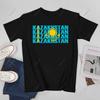 Unisex Unisex Kazakhstan Kazakh Flag Tshirt Tees T Shirts WoUnisex Boys 100 Cotton TShirt