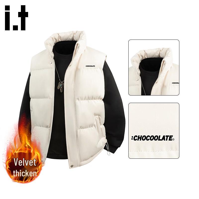 :CHOCOOLATEit Men s Winter Stand Collar Padded Vest M