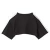 adidas Originals Damen Cutout Cali T-Shirt Zweiteilig Kurzarm Oberteil Schwarz Weiß Damen JD0042
