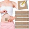 50 Patchs à l'Huile de Ricin, Compresse jetable à l'Huile de Ricin pour le Nombril Patch auto-adhésif pour le nombril Très absorbant