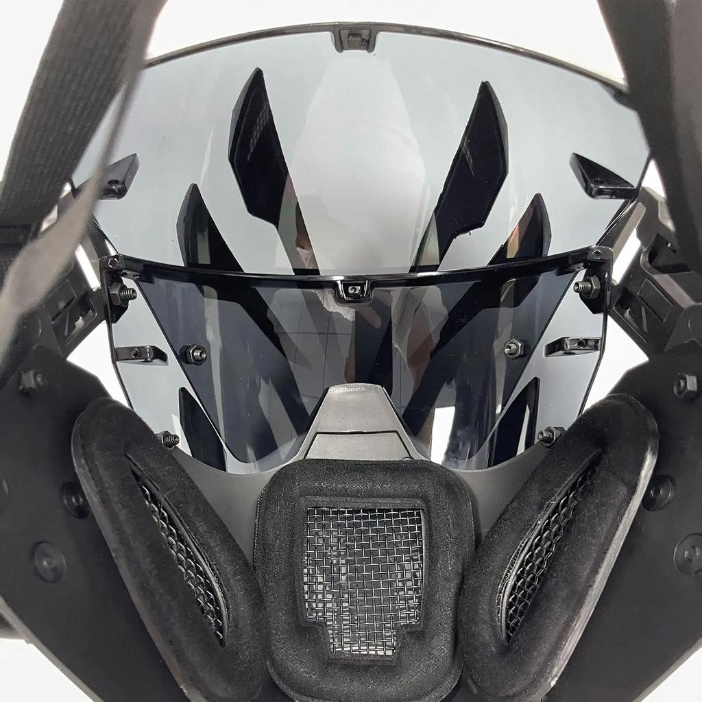 Jaupto Punk Maske Cosplay Für Männer Und Frauen, Techwear Maske, Halloween Maske Passend Party Musikfestival Accessoires