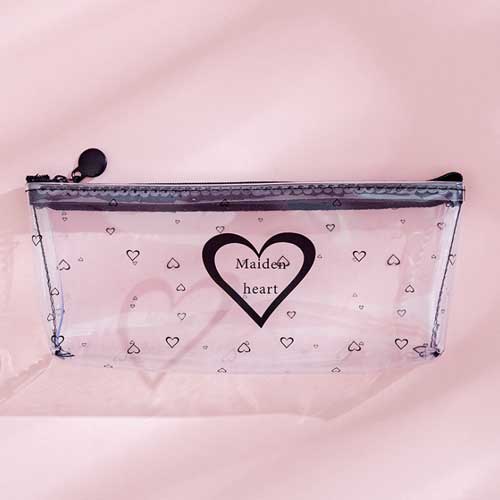 Kawaii Starry Sky Heart Pencil Case for Girls Boys Gifts School Cute Transparent Pencil Box Pencilcase Korean School Stationery