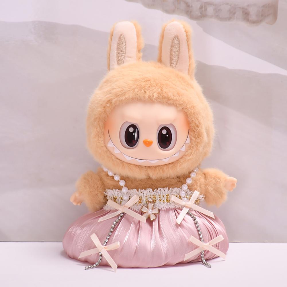 Pro 17 cm Labubu Oblečení pro panenky Módní Oblečení Mikiny Oblečení pro panenky Barevně sladěné Mikiny Panenky Doplňky Roztomilé dekorace Malé utěrky