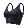 Plus Size Women's Thin Fixed Full Cup No Trace Front Button Adjustment Type Correction Bra