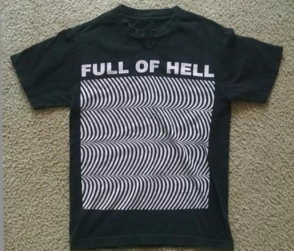 Футболка с принтом группы Full of Hell (Grindcore) Размеры S-5XL черная KN311 Унисекс S