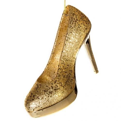 Premier Glitter High Heel Shoe Christmas Decoration