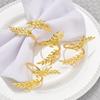 180Pcs Gold Leaf Napkin Rings Fall Napkin Holder for Christmas Thanksgiving Wedding Dinnig Table Decoration