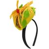 Mini Mexikanisches Taco-Stirnband Pommes-Hüte Männer Filz-Taco-Hut für Erwachsene Fast Food Halloween Kostüm Requisite Unisex Damen