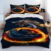 3D Retro Dragon Printed Bedding Sets Exquisite Bed Supplies Set Duvet Cover Bed Comforter Set Bedding Set Luxury Birthday Gift