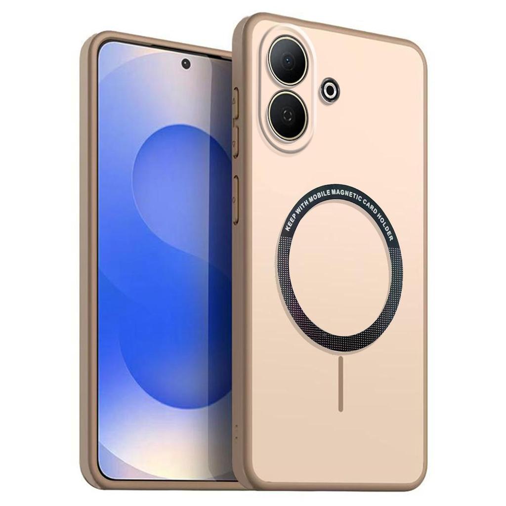 Матовый Полупрозрачный Магнитный Чехол для Телефона Vivo V60 Lite 4G/5G Мягкая Силиконовая Накладка