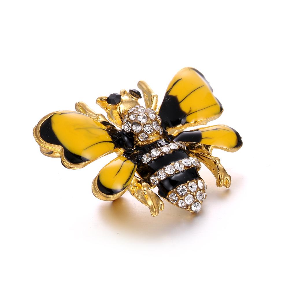 Korean Style Rhinestone Bee Brooch for Women
