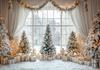 Christmas Home Decoration Background Xmas Tree Toy Gift Winter Window Family Kids Party Christmas Photography Backdrop