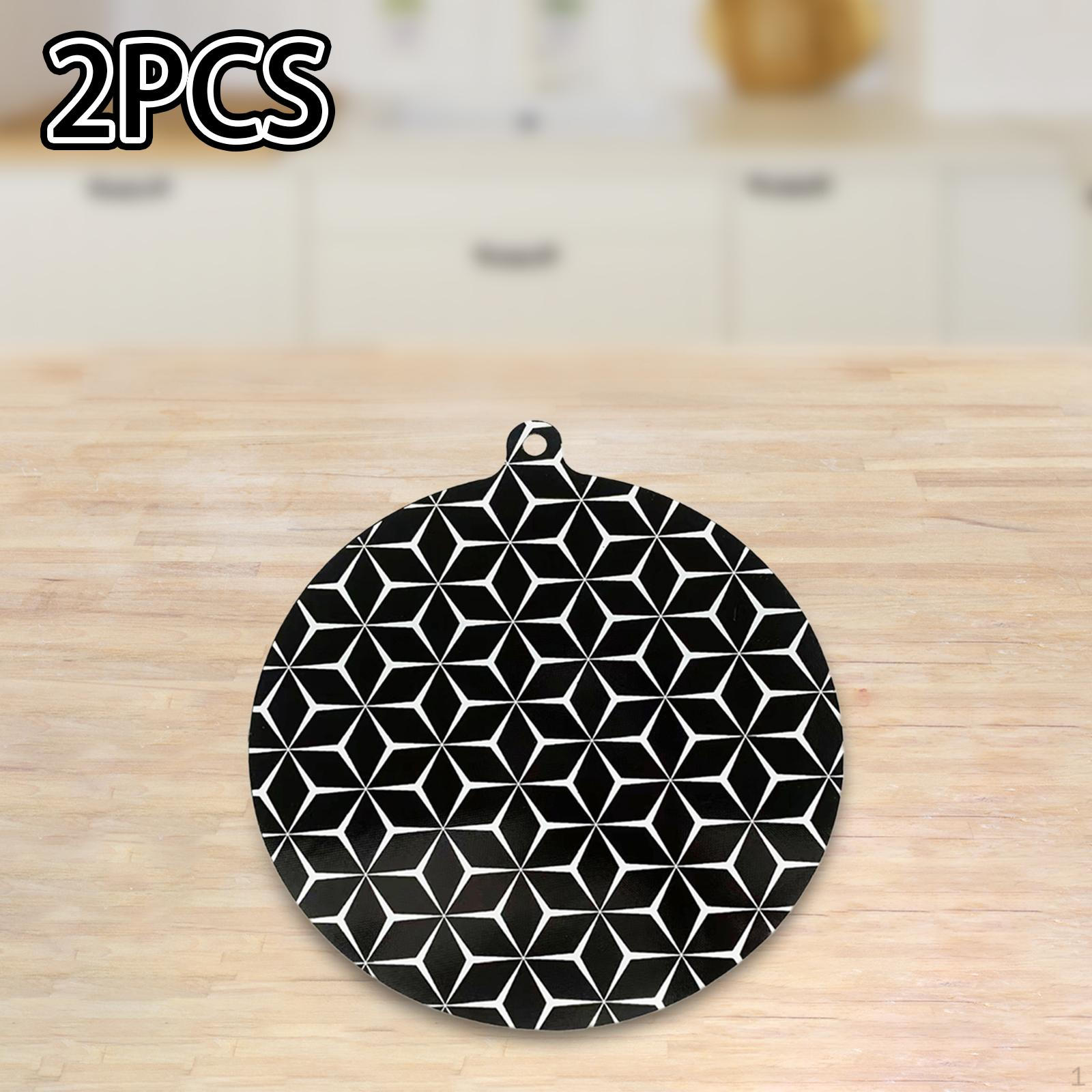 

2 шт., коврик для индукционной варочной панели, коврики для выпечки, защита от царапин, многофункциональный силиконовый коврик 22CM