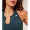 Gymshark Steel Seamless Halter Neck Bra Deep Petrol Blue B6b7d Udth