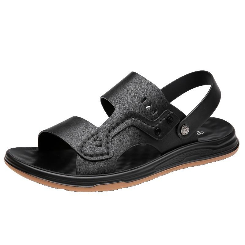 Sandals men's 2025 summer dual-purpose driving cool slippers casual non-slip soft-soled breathable beach shoes