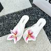 Fashion Sandals Decorations Flower Shoe Accessories Vacation Style Removable Butterfly Orchid Shoes Charms DIY Shoe Buckle Clogs Buckle