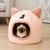 Warm Pet Sleeping Basket Semi-Closed Windproof Cat Cave Winter Cat Nest  for Cats and Dogs