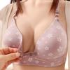 Maternity Nursing Bra Women Thin Front Opening Wireless Push Up Breastfeeding Bra Pregnancy Postpartum Anti Sagging Comfortable Supportive Underwear