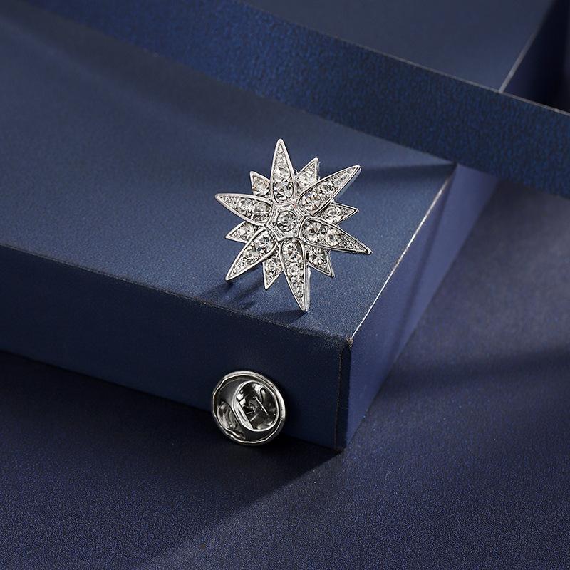 Men's Suit Brooch Groom Wedding Collar Flower Korean Version Wedding Collar Pin Suit Pin Brooch Simple Badge Accessories