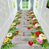 Long Corridor Carpet Floral Stair Carpet Entrance/Hallway Hotel Aisle Rug Living Room Bedroom Rugs