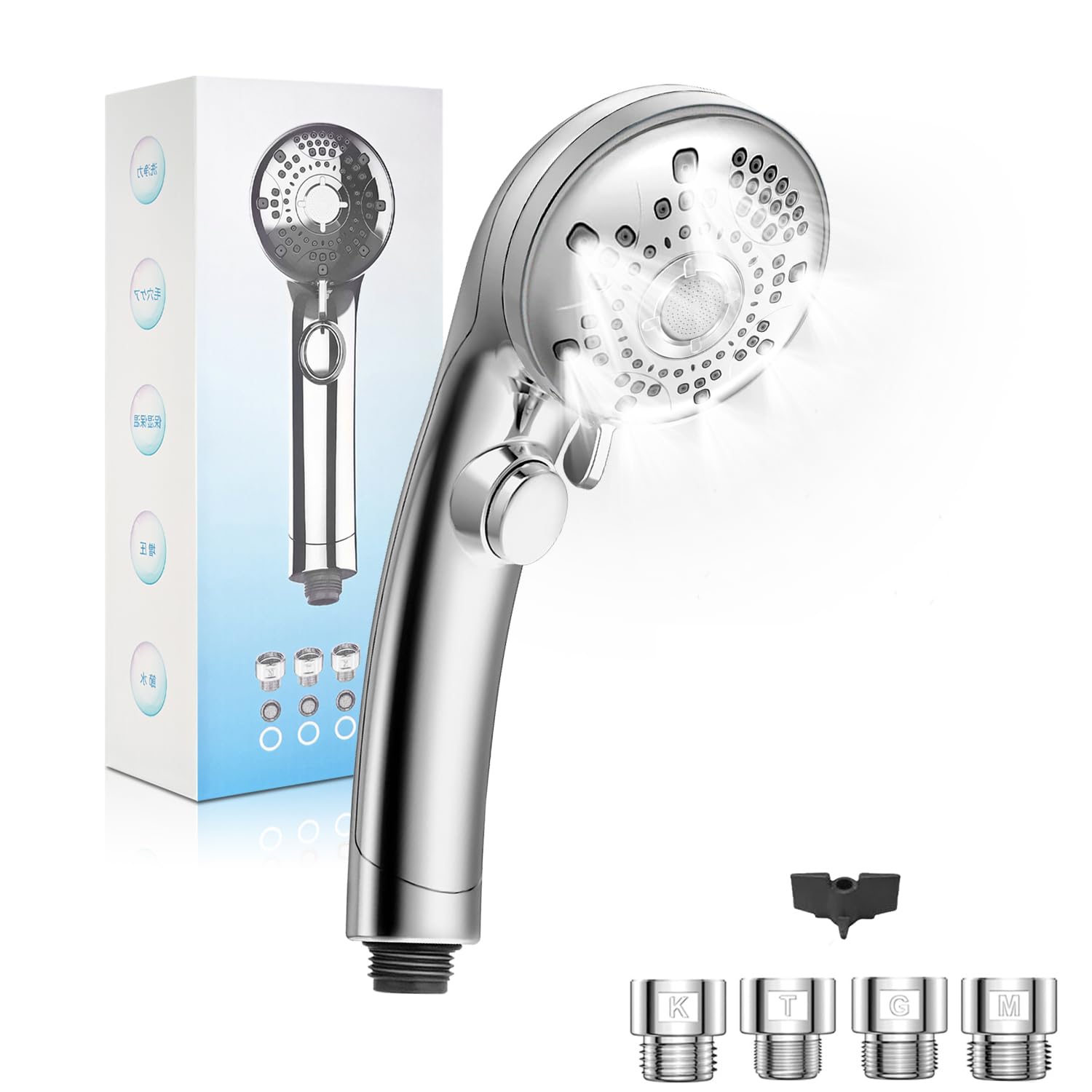 

Микро Нано Пузырьковая Душевая Лейка Поток Воды Пузырьки Проникающие Глубоко в Высокую Воду и Душевой Туман Душ Нано Вода Вода Вода Кожа Красивая